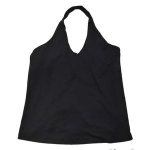 Black Y2K Halter Top